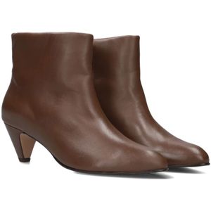 Anonymous Copenhagen, Schoenen, Dames, Bruin, 39 EU, Leer, Bruin Leren Stiletto Enkellaarsjes