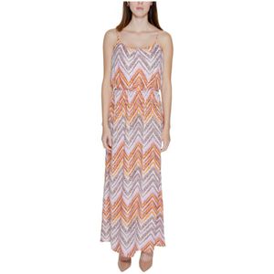 Only, Kleedjes, Dames, Veelkleurig, L, Chique Maxi Jurk AOP