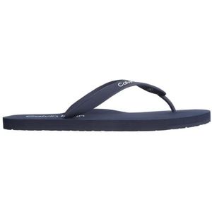 Calvin Klein, Schoenen, Heren, Blauw, 42 EU, Heren Rubberen Slippers