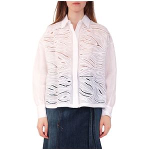 Max Mara Studio, Formal Shirts Wit, Dames, Maat:M