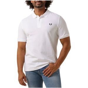 Fred Perry, Tops, Heren, Wit, 2Xl, Katoen, Heren Polo & T-shirt, De Eenvoudige Shirt