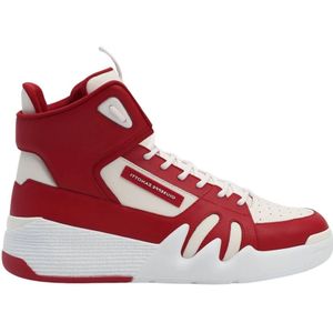 Giuseppe Zanotti, Hoge Sneakers Rood, Heren, Maat:40 1/2 EU