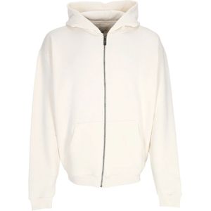 Karl Kani, Sweatshirts & Hoodies, Heren, Wit, XL, Off White Zip Hoodie
