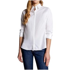Fay, Blouses & Shirts, Dames, Wit, L, Witte Casual Overhemden