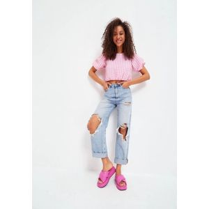 Cesare Gaspari, Schoenen, Dames, Roze, 42 EU, Leer, Leren Platform Muiltje - Fuchsia