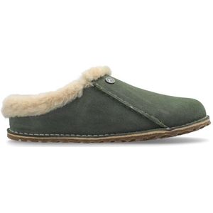 Birkenstock, Schoenen, Dames, Groen, 35 EU, Suède, Slippers Zermatt Premium