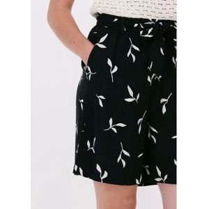 Selected Femme, Korte broeken, Dames, Zwart, S, Zwarte Wijde Shorts Slfilva Hw Stijl