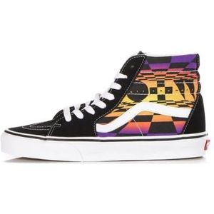 Vans, Hoge Sneakers met Grafische Print Zwart, Heren, Maat:41 EU