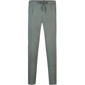 Profuomo, Broeken, Heren, Grijs, 3Xl, Katoen, Comfortabele Groene Slim Fit Chino