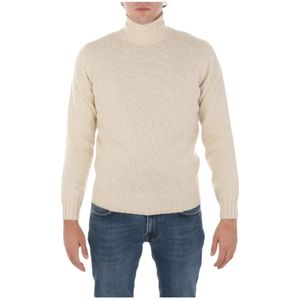 Filippo De Laurentiis, Truien, Heren, Beige, 2Xl, Wol, Merino Coltrui Breiwerk in Beige