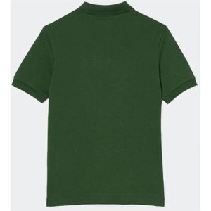 Lacoste, Tops, unisex, Groen, 116 CM, Katoen, Korte mouw piqué poloshirt