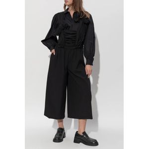 Comme des Garçons, Jumpsuits & Playsuits, Dames, Zwart, M, Wol, Wollen jumpsuit