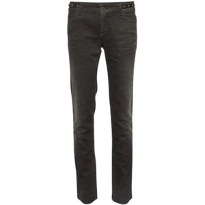 Gucci Vintage, Pre-owned Denim jeans Zwart, Dames, Maat:S