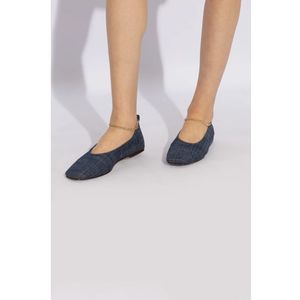 Maria Luca, Schoenen, Dames, Blauw, 40 EU, Denim, Augusta denim balletflats