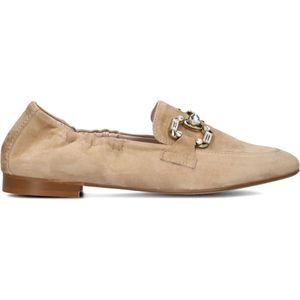 Stefano Lauran, Schoenen, Dames, Beige, 39 EU, Suède, Beige Suède Instappers met Horsbit Element