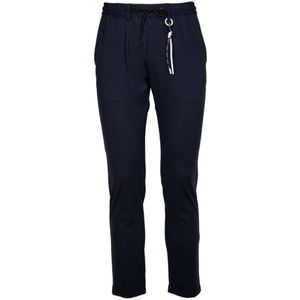 People of Shibuya, Broeken, Heren, Blauw, S, Polyester, Navy Blauwe Chi Broek met Zakken