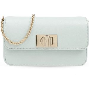 Furla, Tassen, Dames, Blauw, ONE Size, Leer, ‘1927 Mini’ Schoudertas