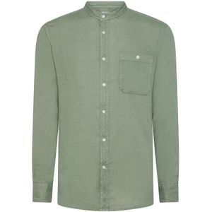 Woolrich, Groene Casual Overhemden Groen, Heren, Maat:M