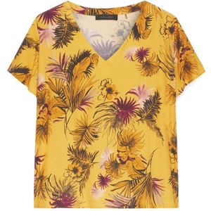 Elena Mirò, Blouses & Shirts, Dames, Veelkleurig, 3Xl, Gedrukte blouse in Ecovero™ viscose