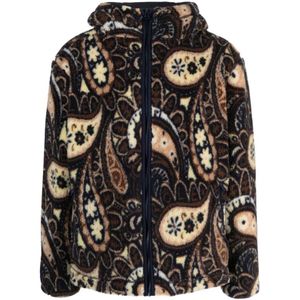 Drole de Monsieur, Shearling Paisley Print Sweater Veelkleurig, Heren, Maat:L