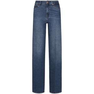 7 For All Mankind, Jeans, Dames, Blauw, W25, Katoen, Vintage Blauwe Jeans Zeeniveau