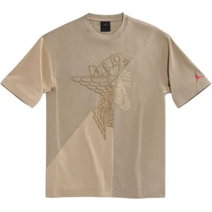 Jordan, Tops, Heren, Beige, XL, Beperkte oplage Travis Scott Cactus Jack T-shirt