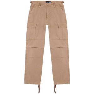 Iuter, Cargo Canvas Broek Bruin, Heren, Maat:W29