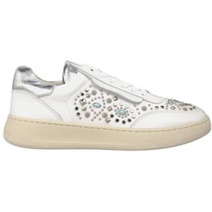 Alma EN Pena, Schoenen, Dames, Wit, 36 EU, Sneakers met studs