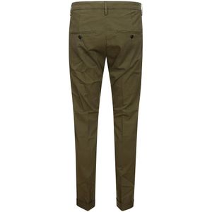 Dondup, Broeken, Heren, Groen, W35, Katoen, Chinos