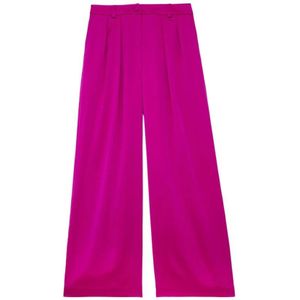 Ines De La Fressange Paris, Broeken, Dames, Roze, S, Leer, Roze Luciano broek