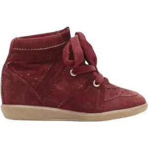 Isabel Marant Pre-owned, Pre-owned, Dames, Bruin, 37 EU, Pre-owned Suede sneakers