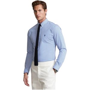 Ralph Lauren, Overhemden, Heren, Blauw, S, Sportieve Lange Mouw Shirt