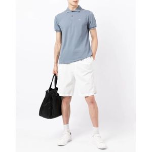 Emporio Armani, Tops, Heren, Grijs, M, Katoen, Polo Shirts