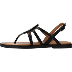 Geox, Flat Sandalen Zwart, Dames, Maat:36 1/2 EU