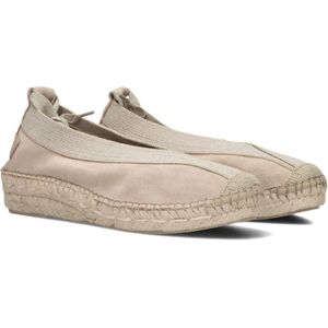 Shabbies, Schoenen, Dames, Beige, 37 EU, Suède, Beige Suède Sandalen met Enkelbandjes