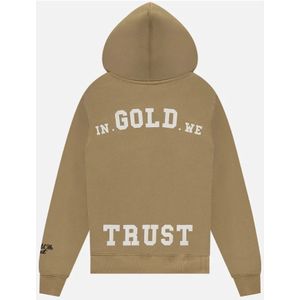 In Gold We Trust, Sweatshirts & Hoodies, Heren, Beige, S, Katoen, The Notorious Hoodie Heren Beige