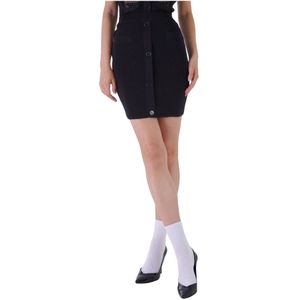 Silvian Heach, Short Skirts Zwart, Dames, Maat:XS