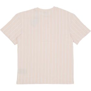 Karl Kani, Tops, Heren, Beige, M, Katoen, Essentiële Pinstripe Tee T-shirt