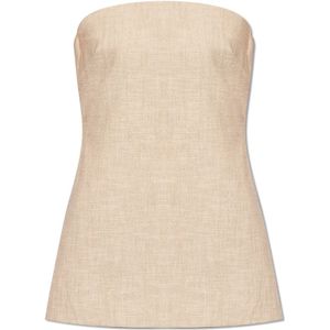 Cult Gaia, Rhett strapless top Beige, Dames, Maat:M