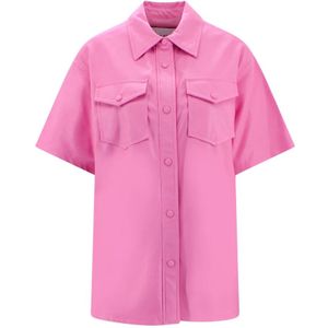 Stand Studio, Blouses & Shirts, Dames, Roze, S, Polyester, Roze Ss 23 Dameskleding Shirts