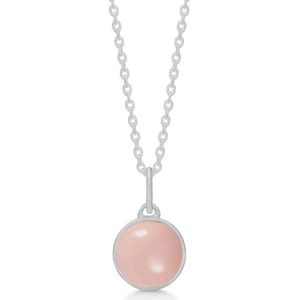 Frk. Lisberg, NOA hangtoestel roze chalcedon zilver Roze, Dames, Maat:ONE Size