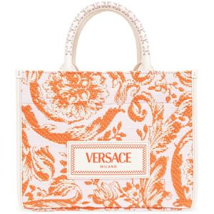 Versace, Tassen, Dames, Veelkleurig, ONE Size, Leer, Shopper tas