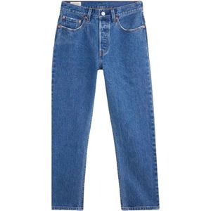 Levi's, Jeans, Dames, Blauw, W29, Katoen, Cropped spijkerbroek