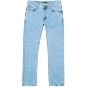 Nudie Jeans, Jeans, Heren, Blauw, W31 L32, Katoen, Gritty Jackson Biologisch Katoenen Jeans