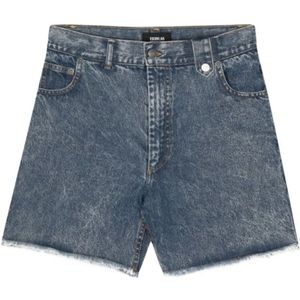 EgonLab, Denim Shorts Blauw, Heren, Maat:L