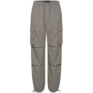 Lounge Nine, Broeken, Dames, Grijs, S, Polyester, Cargo-geïnspireerde Baggy Broek Pewter