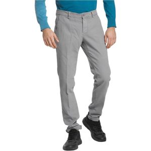 Mason's, Milano Style Extra Slim Chino Broek Grijs, Heren, Maat:2XL