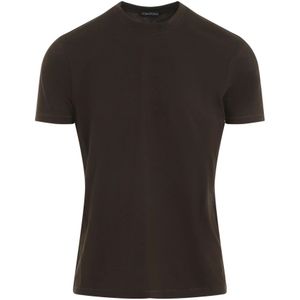 Tom Ford, Tops, Heren, Bruin, M, Katoen, Sable Brown T-Shirt