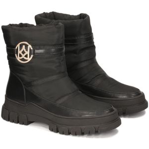 Kazar, Schoenen, Dames, Zwart, 40 EU, Leer, Zwarte monogram sneeuwlaarzen