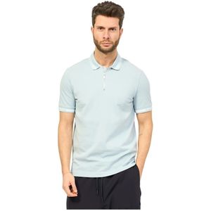 Armani Exchange, Tops, Heren, Blauw, S, Katoen, Polo Shirts